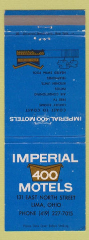 Matchbook Cover - Imperial 400 Motel Lima OH WEAR