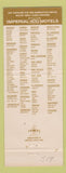 Matchbook Cover - Imperial 400 Motel Bozeman MT