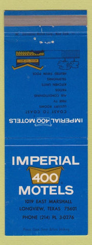 Matchbook Cover - Imperial 400 Motel Longview TX