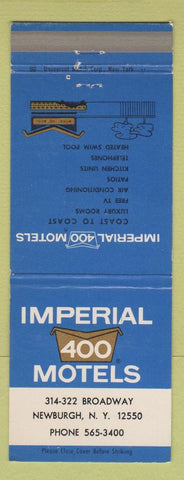 Matchbook Cover - Imperial 400 Motel Newburgh NY