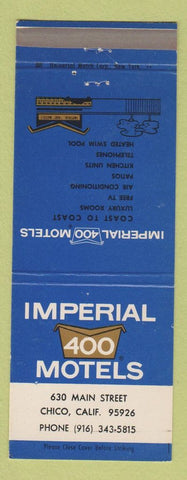 Matchbook Cover - Imperial 400 Motel Chico CA