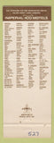 Matchbook Cover - Imperial 400 Motel Chico CA