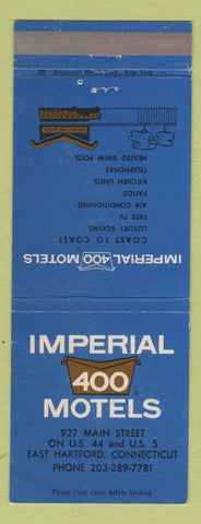 Matchbook Cover - Imperial 400 Motel East Hartford CT