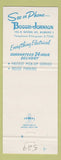 Matchbook Cover - Boggis Johnson Electric Milwaukee WI #1