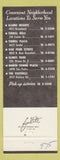 Matchbook Cover - McDougall's Laundry Cleaners Tuxedo Rental San Antonio TX