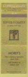 Matchbook Cover - Kuppenheimer Men's Clothes Morey's Sioux City IA