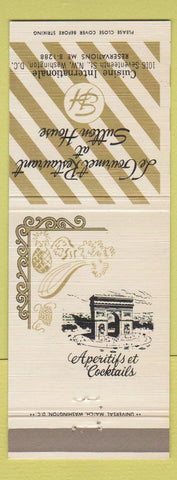 Matchbook Cover - Le Gourmet Restaurant Sutton House Washington DC