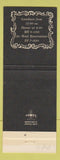 Matchbook Cover - Le Gourmet Restaurant Sutton House Washington DC
