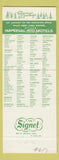 Matchbook Cover - Imperial 400 Motel Warren OH Christmas