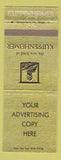 Matchbook Cover - Kuppenheimer Men's Clothes girlie back
