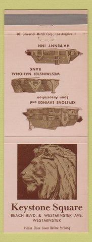 Matchbook Cover - Keystone Square Westminster CA