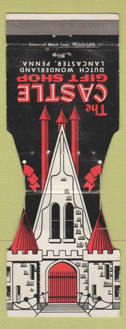Matchbook Cover - Castle Gift Shop Lancaster PA WEAR