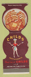 Matchbook Cover - Childs Restaurants girlie pancakes WEAR Jewelite
