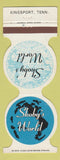 Matchbook Cover - Skoby's World Kingsport TN restaurant