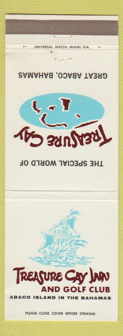 Matchbook Cover - Treasure Cay Inn Golf Club Abaco Island Bahamas