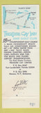 Matchbook Cover - Treasure Cay Inn Golf Club Abaco Island Bahamas