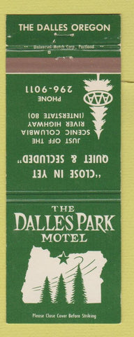 Matchbook Cover - The Dalles Park Motel The Dalles OR