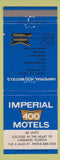 Matchbook Cover - Imperial 400 Motel Lakeland FL