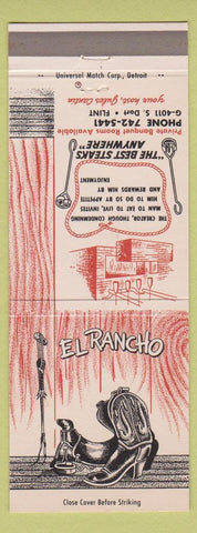 Matchbook Cover - El Rancho Restaurant Flint MI