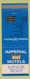 Matchbook Cover - Imperial 400 Motel McAllen TX