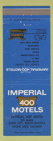 Matchbook Cover - Imperial 400 Motel Rapid City SD