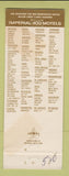 Matchbook Cover - Imperial 400 Motel Rapid City SD