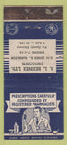 Matchbook Cover - RL Renner Drugs Hamilton ON WEAR