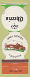 Matchbook Cover - PGA Golf Cheerio Santa Monica CA