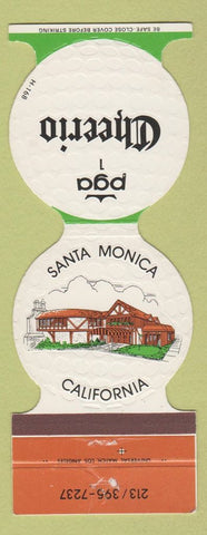 Matchbook Cover - PGA Golf Cheerio Santa Monica CA