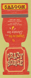 Matchbook Cover - Sheraton Inn Fresno CA Crazy Horse Saloon