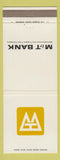 Matchbook Cover - M&T Bank Blasdell NY