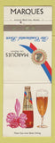 Matchbook Cover - Marques Beer Lone Star San Antonio TX Oklahoma City WEAR