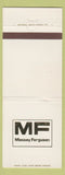 Matchbook Cover - Massey Ferguson Tractors Stow Skow Humboldt IA WEAR