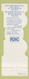 Matchbook Cover - Royal Bank Westside St Louis MO