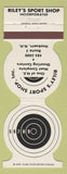 Matchbook Cover - Riley's Sports shop shooting guns Hooksett NH