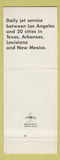 Matchbook Cover - Texas International Airline