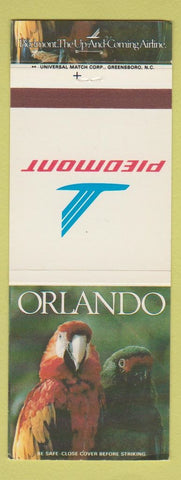 Matchbook Cover - Piedmont Airlines Orlando FL parrot