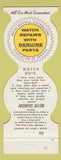 Matchbook Cover - Watch Reapir House & Gerstin