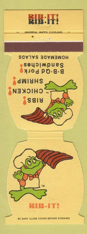 Matchbook Cover - Bit It frog BBQ