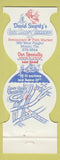 Matchbook Cover - David Swartz's East Coast Fisheries Miami FL