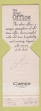 Matchbook Cover - The Other Office Arvada Colorado