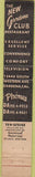 Matchbook Cover - New Gardena Club CA 10 Strike