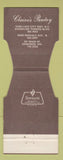 Matchbook Cover - Claire's Pantry Edmonds WA
