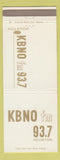 Matchbook Cover - KBNO FM Radio Houston TX