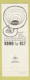Matchbook Cover - KBNO FM Radio Houston TX