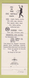 Matchbook Cover - Steel Supply Comapny Knoxville TN