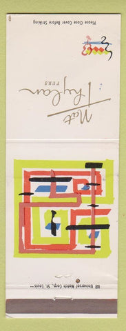 Matchbook Cover - Nat Thylan Furs New York City abstract art Suburbia