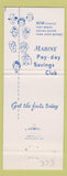 Matchbook Cover - South Milwaukee Marine Bank Milwaukee WI