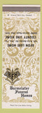 Matchbook Cover - Burmeister Funeral Homes Avon Lake OH