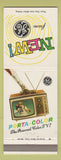 Matchbook Cover - GE TV Color football Phoenix AZ